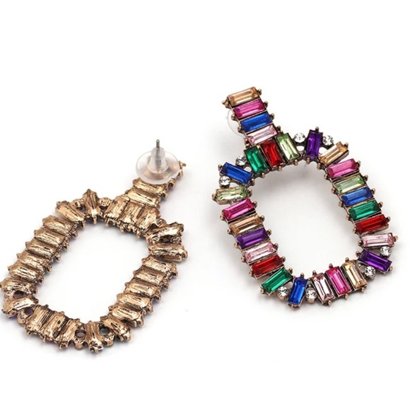 Multicolor drop earrings - Picture 3 of 5